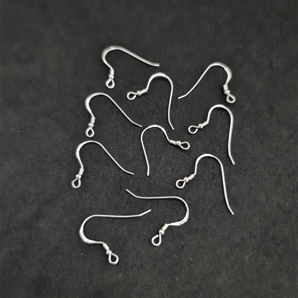 925 Sterling Silver 17mm 3 Pairs Spring Shephard Earring Hooks