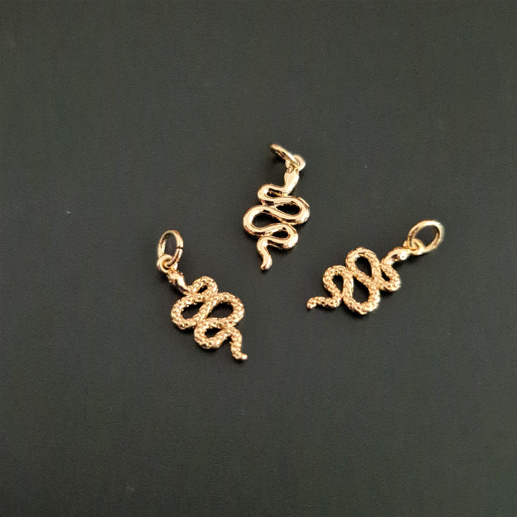 textured-gold-snake-charm