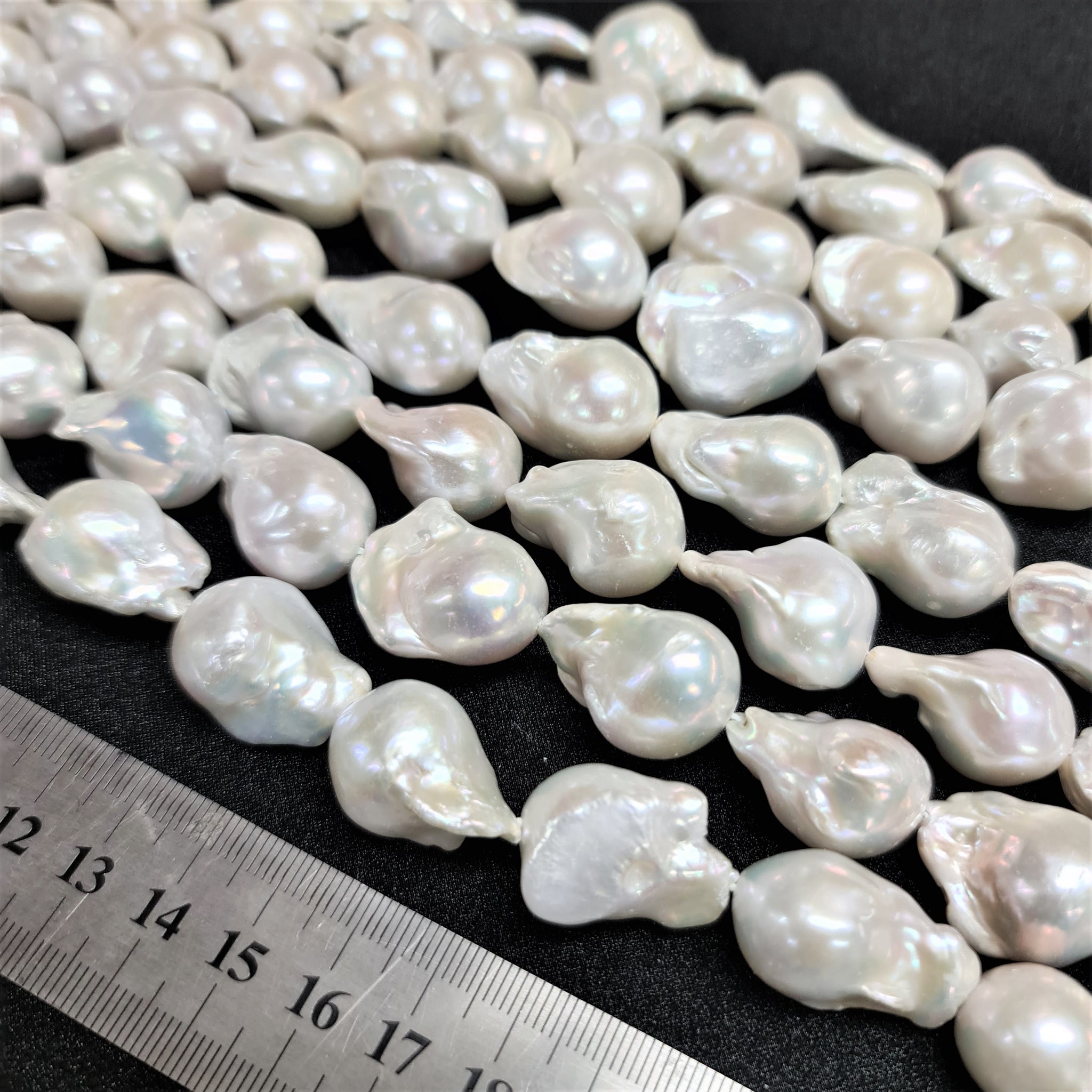 White Baroque Pearl AAAA Freshwater Strand – Aussie Bead Supply