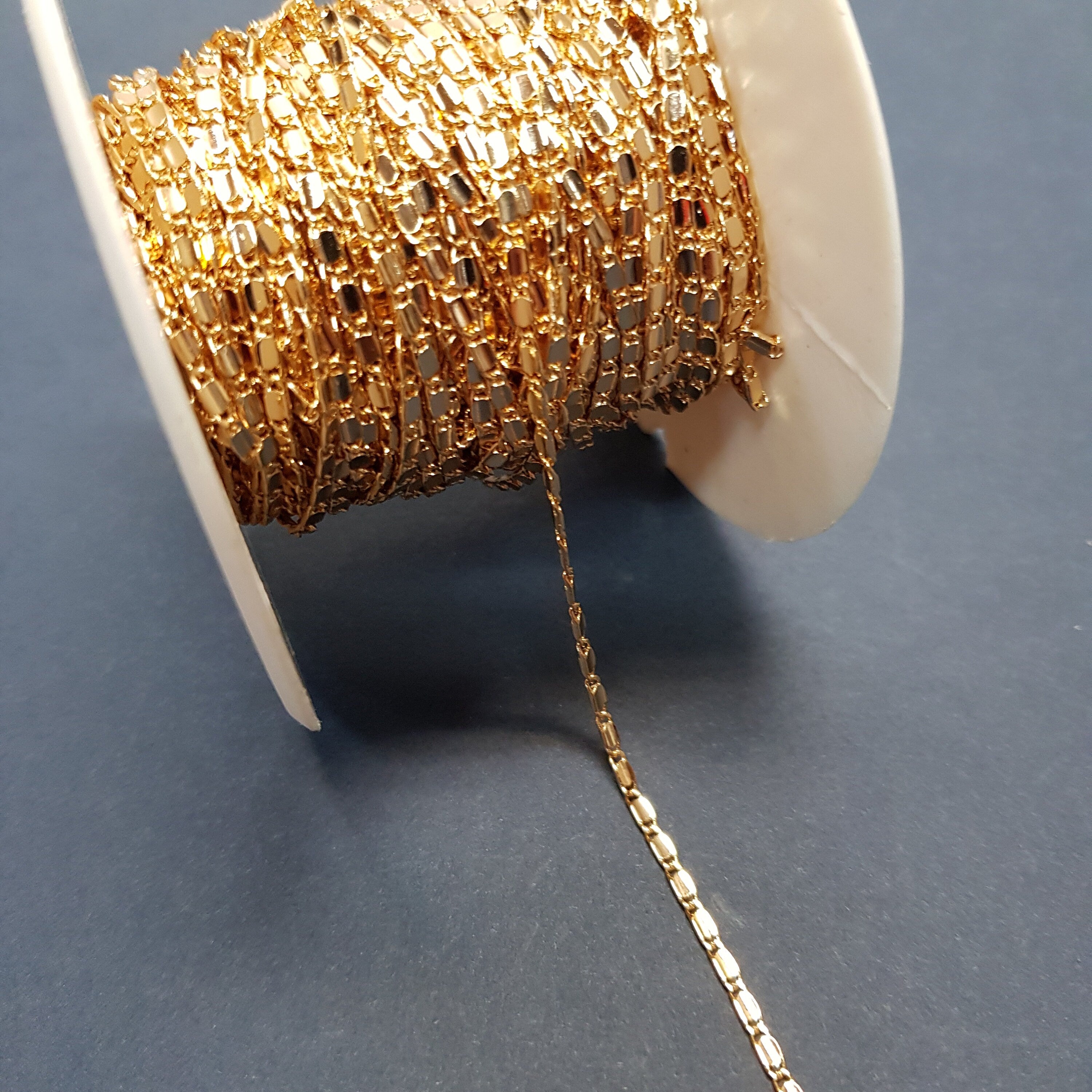 1 x Metre 5mm Tarnish Resistant Gold Plated Decorative Chain #CBRAD61